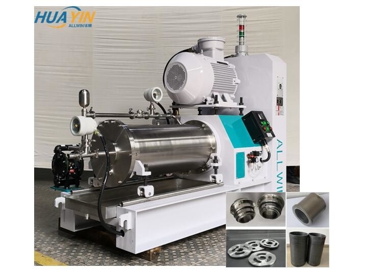 55kW Cosmetic Wet Bead Mill 50L Ink Production Machine