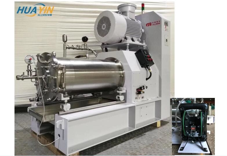 Cosmetic Metal Horizontal Sand Mill SUS304 Oil Production Machine