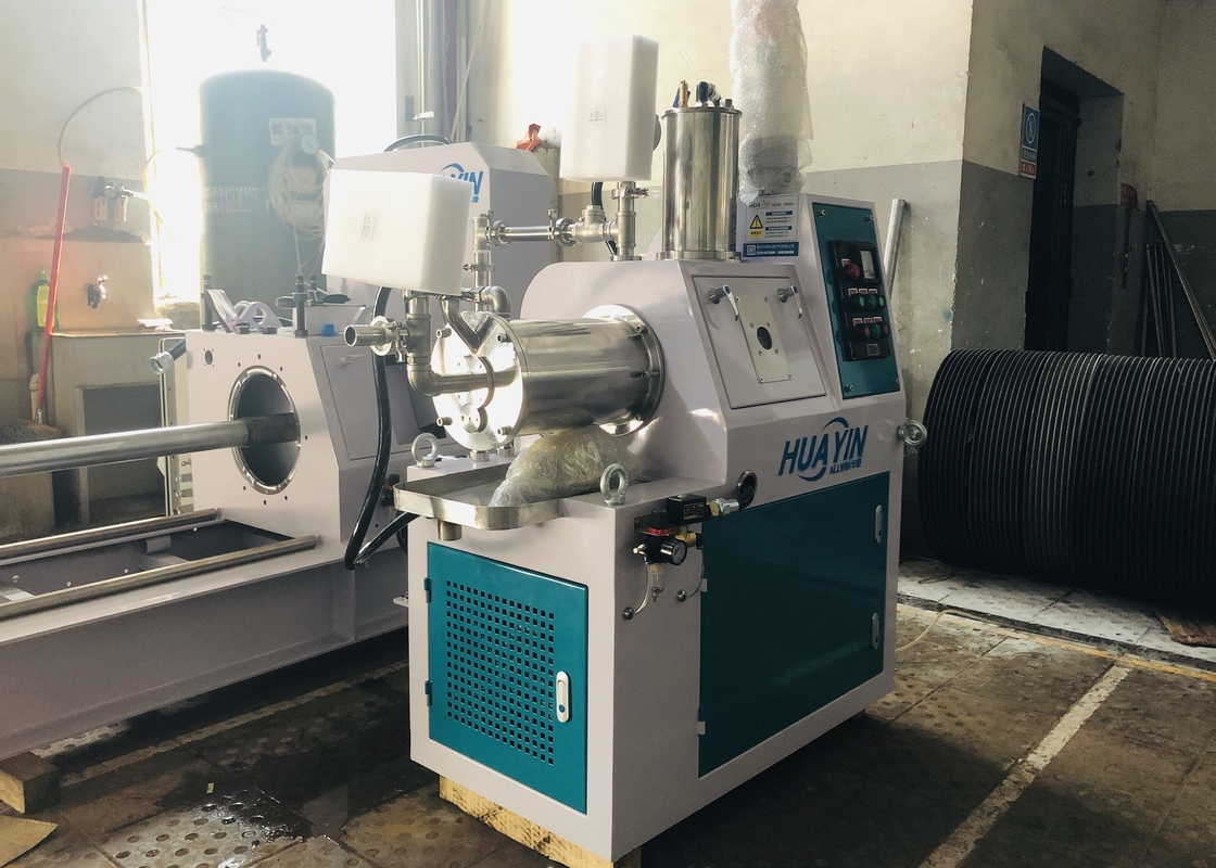 5L Horizontal Grinding Laboratory Bead Mill Machine With Pin Type Mechanical Seal